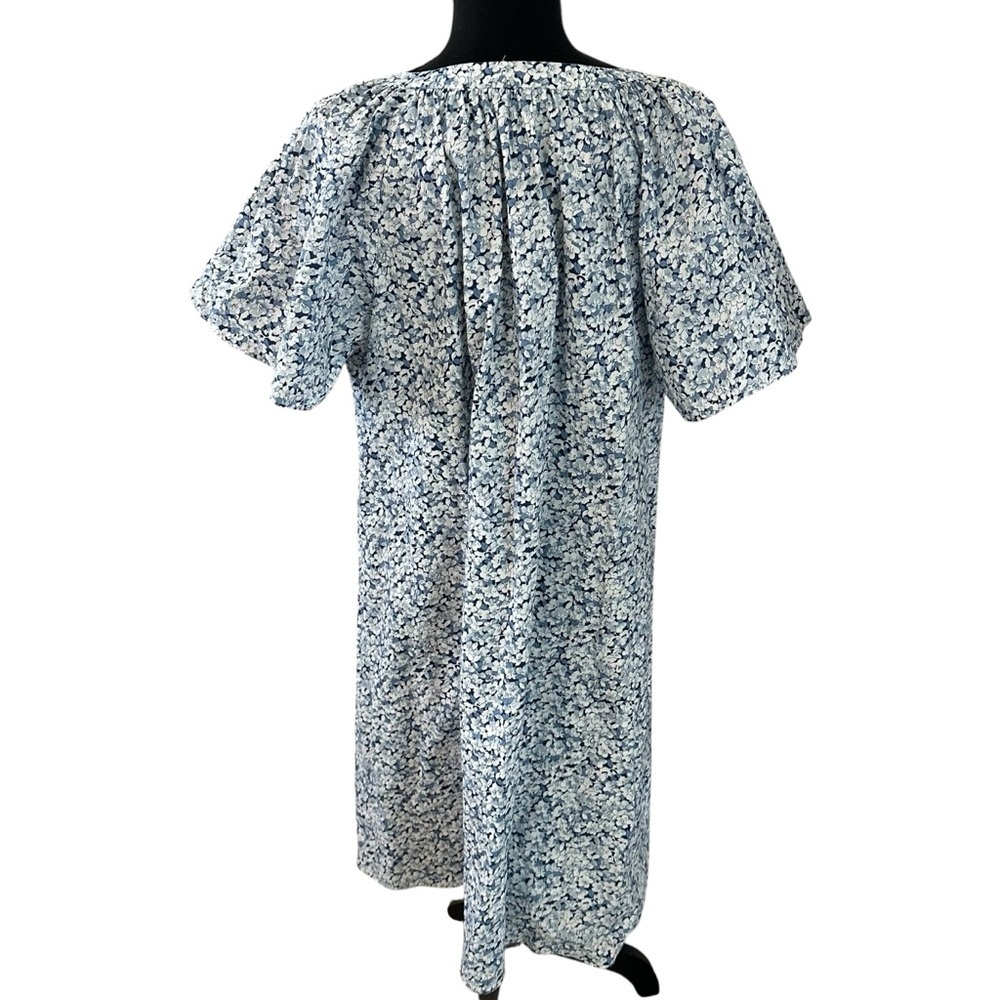 Tuckernuck Hyacinth House Mini Dress Floral Blue Oversized Boho Spring Size XXL - Picture 3 of 8